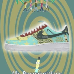 Rick N Morty Mr.poopy Air Force Shoes