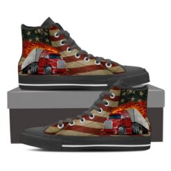 Semi Truck Black Driver Shoes