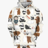We Bare Bears 3D Hoodie