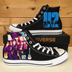 U 2 Band High Top Shoes