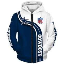 Dallas Cowboys 4 Zip Hoodie 3D