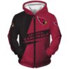 Arizona Cardinals 1 Zip Hoodie 3D