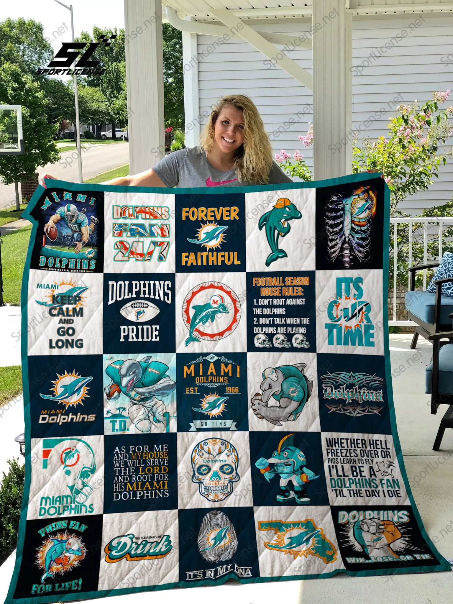 Miami Dolphins Quilt