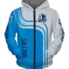 Dallas Mavericks Zip Hoodie 3D