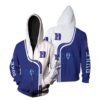 Duke Blue Devil 3 Zip Hoodie 3D