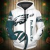 Philadelphia Eagles 4 Zip Hoodie 3D