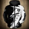Las Vegas Raiders 3 Zip Hoodie 3D