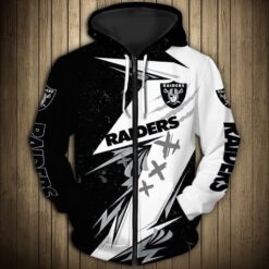 Las Vegas Raiders 3 Zip Hoodie 3D