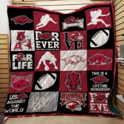 Arkansas Razorbacks Logo Quilt