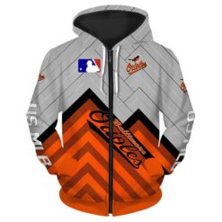 Baltimore Orioles 1 Zip Hoodie 3D