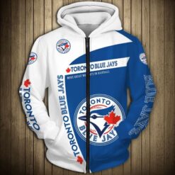 Toronto Blue Jays Zip Hoodie 3D