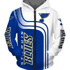 St Louis Blues 2 Zip Hoodie 3D