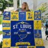 St Louis Blues 2 Quilt