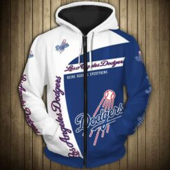 Los Angeles Dodgers Zip Hoodie 3D