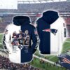 New England Patriots 1 Zip Hoodie 3D