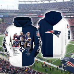 New England Patriots 1 Zip Hoodie 3D
