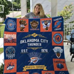 Oklahoma City Thunder 2 Quilt