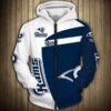 Los Angeles Rams 2 Zip Hoodie 3D