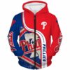 Philadelphia Phillies Zip Hoodie 3D