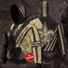 New Orleans Saints Custom 1G Zip Hoodie 3D