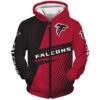 Atlanta Falcons 1C Zip Hoodie 3D