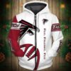Atlanta Falcons 2 Zip Hoodie 3D