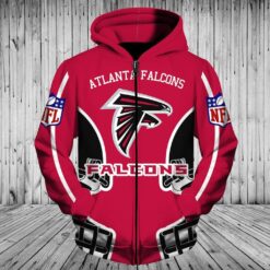 Atlanta Falcons 1G Zip Hoodie 3D