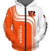 Cincinnati Bengals Zip Hoodie 3D
