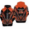 Cincinnati Bengals 4 Zip Hoodie 3D