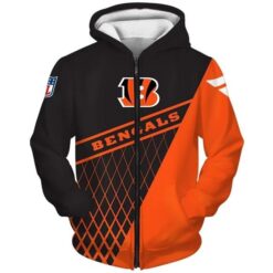 Cincinnati Bengals 5 Zip Hoodie 3D