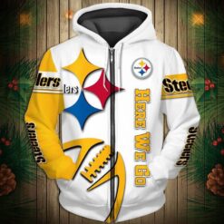 Pittsburgh Steelers 3 Zip Hoodie 3D