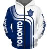 Toronto Maple Leafs Zip Hoodie 3D