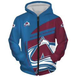 Colorado Avalanche 2 Zip Hoodie 3D