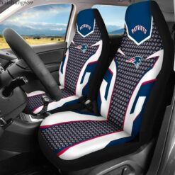 New England Patriots Lover White Seat Covers