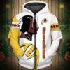 Washington Redskins Zip Hoodie 3D