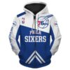 Philadelphia 76Ers 1 Zip Hoodie 3D