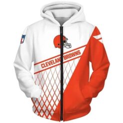 Cleveland Browns Zip Hoodie 3D