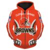 Cleveland Browns 1 Zip Hoodie 3D