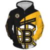 Boston Bruins Zip Hoodie 3D