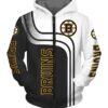 Boston Bruins 1 Zip Hoodie 3D