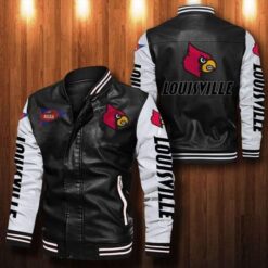Louisville Cardinals Leather Baseball Jacket