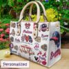 Atlanta Braves Leather Handbag
