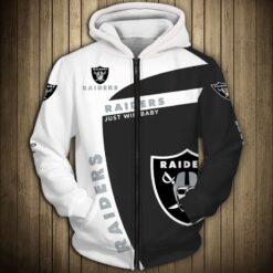 Las Vegas Raiders 1 Zip Hoodie 3D