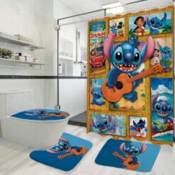 Stitch 1G Bathroom Shower Curtain