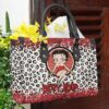 Betty Boop Black Leather Handbag