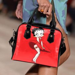 Betty Boop Leather Shoulder Leather Handbag