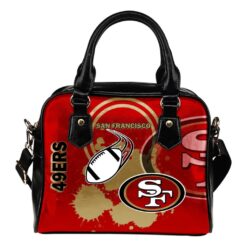 San Francisco 49Ers Leather Shoulder Leather Handbag