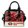San Francisco 49Ers 1 Leather Shoulder Leather Handbag