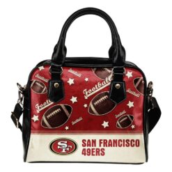 San Francisco 49Ers 1 Leather Shoulder Leather Handbag