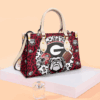 Georgia Bulldog Leather Handbag
